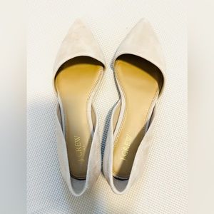 J Crew Suede D’Orsay Flats NEW
